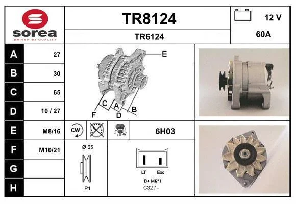 alternateur Clio 1 1.4 E7J710-711