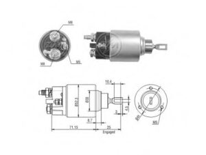 contacteur démarreur Peugeot 206 1.4i TU3A